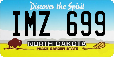 ND license plate IMZ699