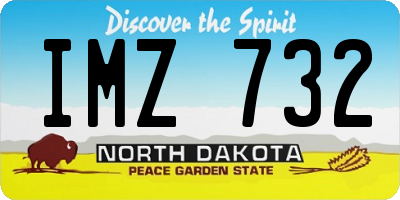 ND license plate IMZ732