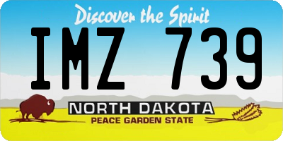 ND license plate IMZ739