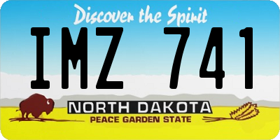 ND license plate IMZ741