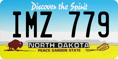 ND license plate IMZ779