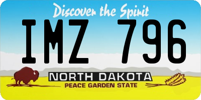 ND license plate IMZ796