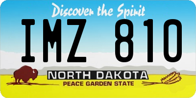 ND license plate IMZ810