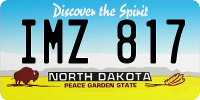 ND license plate IMZ817