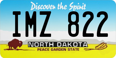 ND license plate IMZ822