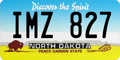 ND license plate IMZ827