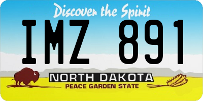 ND license plate IMZ891