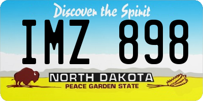 ND license plate IMZ898