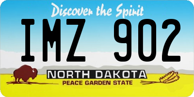 ND license plate IMZ902