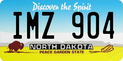 ND license plate IMZ904