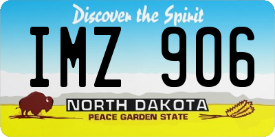 ND license plate IMZ906