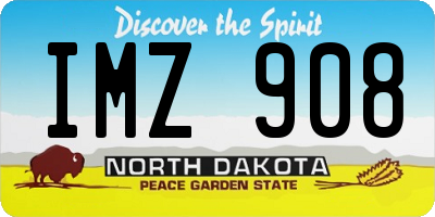ND license plate IMZ908
