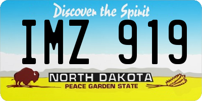 ND license plate IMZ919