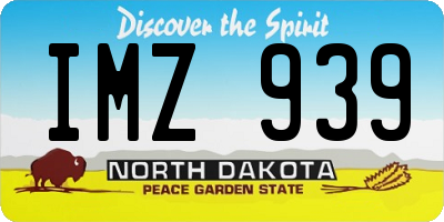 ND license plate IMZ939