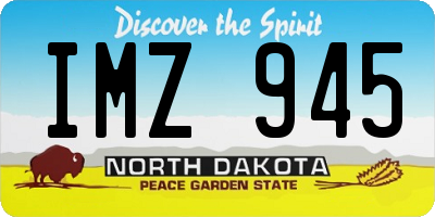 ND license plate IMZ945