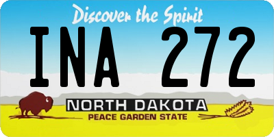 ND license plate INA272