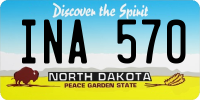 ND license plate INA570