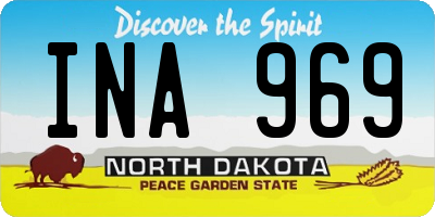 ND license plate INA969