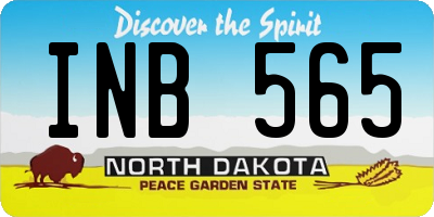 ND license plate INB565