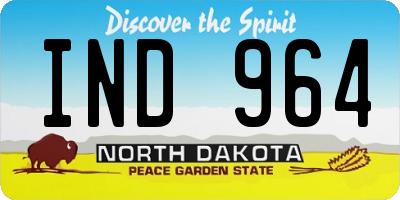 ND license plate IND964