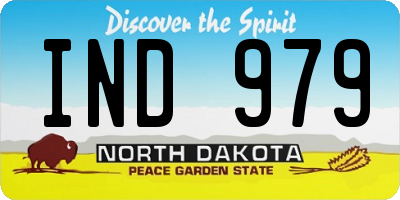 ND license plate IND979