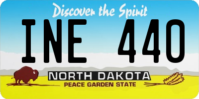 ND license plate INE440