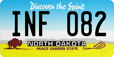 ND license plate INF082