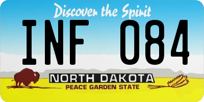 ND license plate INF084