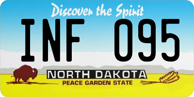 ND license plate INF095
