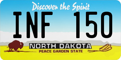 ND license plate INF150