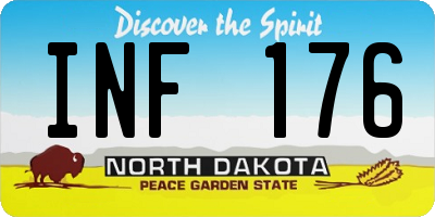 ND license plate INF176