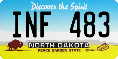 ND license plate INF483