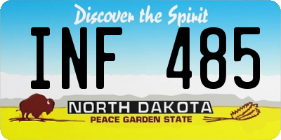 ND license plate INF485