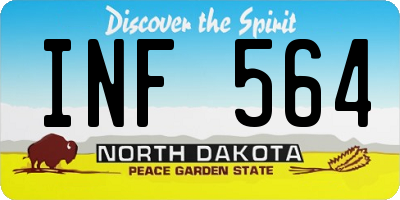 ND license plate INF564