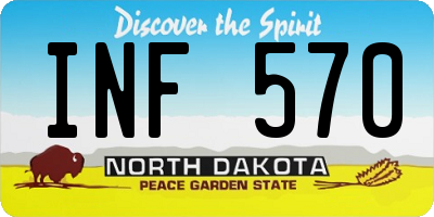 ND license plate INF570