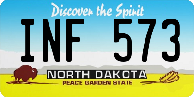 ND license plate INF573