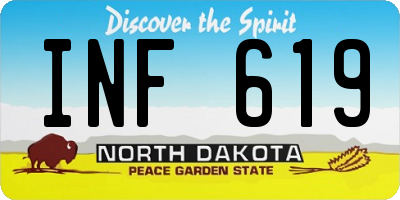 ND license plate INF619
