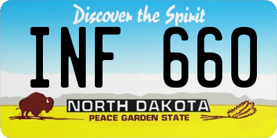 ND license plate INF660