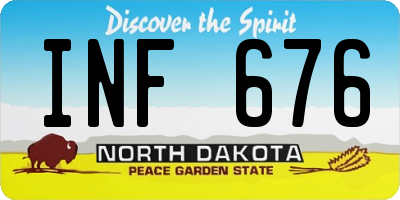 ND license plate INF676