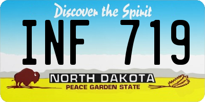 ND license plate INF719