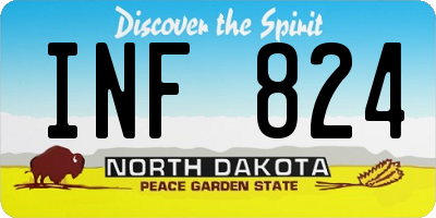 ND license plate INF824