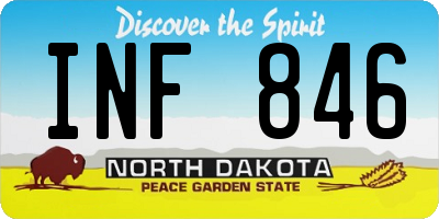 ND license plate INF846