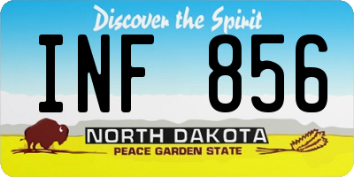 ND license plate INF856