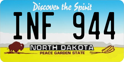 ND license plate INF944