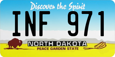 ND license plate INF971