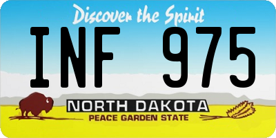 ND license plate INF975