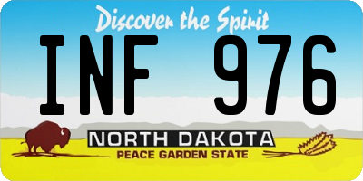 ND license plate INF976