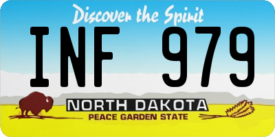 ND license plate INF979