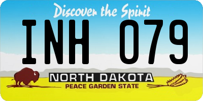 ND license plate INH079