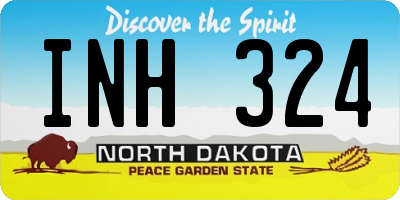 ND license plate INH324
